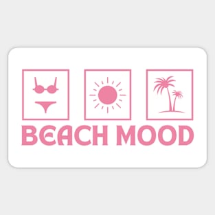 Beach Mood Bikini & Palm Trees! Sticker